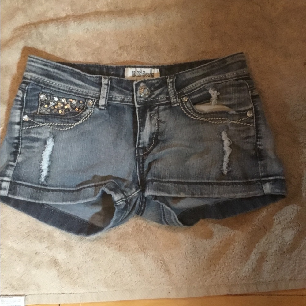 Denim Bling shorts